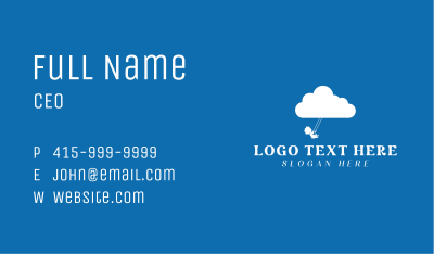 Child Cloud Swing Business Card Image Preview
