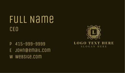 Elegant Decorative Ornamental Business Card Image Preview