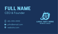 Water Tire Cleaning  Business Card Design