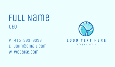 Sanitation Cleaning Broom Business Card Image Preview