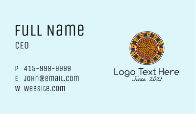 Mexican Traditional Pattern  Business Card