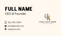 Luxury Letter C & K  Business Card Image Preview