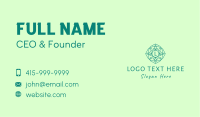 Green Eco Letter Business Card Image Preview