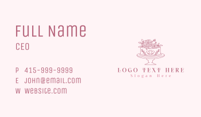 Blooming Cake Flower Business Card Image Preview
