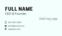 Minimalist Fashion Script Wordmark Business Card Image Preview