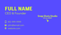 Mouse Pointer Wordmark Business Card Image Preview