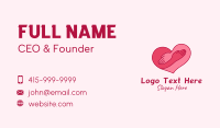 Dating Heart Hug Business Card Design