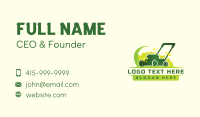 Lawn Mower Landscaping Business Card Design