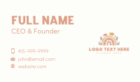 Boho Rainbow Nursery Business Card Image Preview