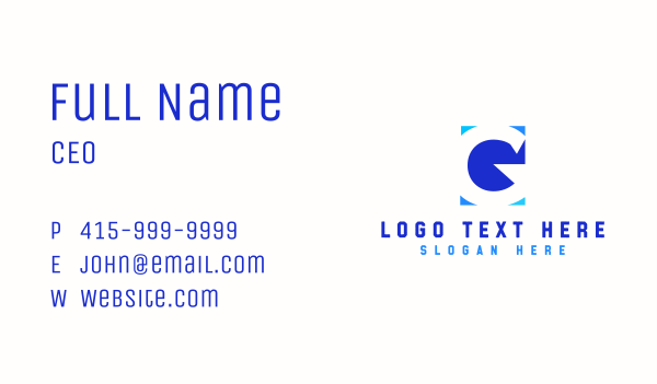 Letter G Multimedia Agency Business Card Design Image Preview