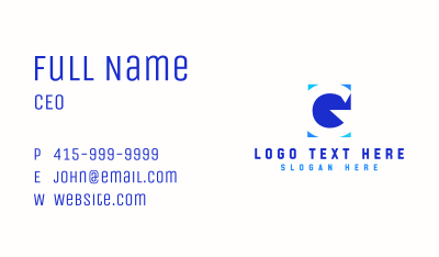 Letter G Multimedia Agency Business Card Image Preview