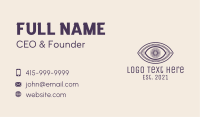 Aesthetic Tarot Eye Business Card Image Preview