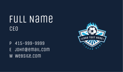 Soccer Football Star Business Card Image Preview