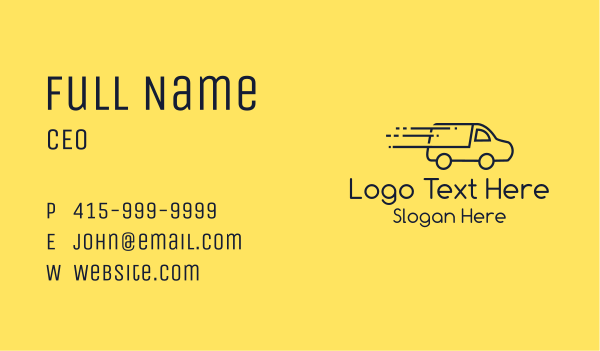 Black Pickup Truck Business Card Design Image Preview