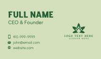 Paw Marijuana Hemp Business Card Design