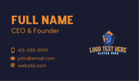 Wild Wolf Howl Mascot Business Card Image Preview