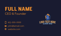 Wild Wolf Howl Mascot Business Card Image Preview