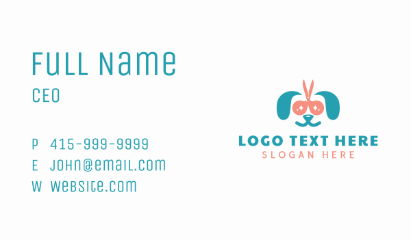 Dog Pet Grooming Business Card Design Image Preview