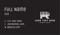 Piano Instrument Letter R  Business Card Image Preview