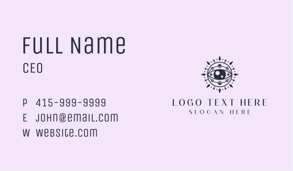 Celestial Mystic Eye Business Card Design Image Preview