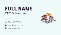 Island Vacation Adventure Business Card Preview