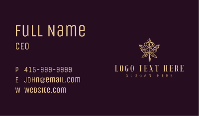 Elegant Key Wings Business Card Image Preview