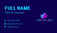 Fast Flying Letter V Business Card Design