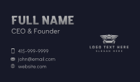 Kingdom Wings Crown Car Business Card Design