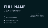 Elegant Wellness Wordmark Business Card Design