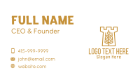 Golden Wheat Tower Business Card Image Preview