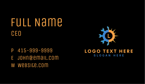 Cold Hot Letter Business Card Design Image Preview