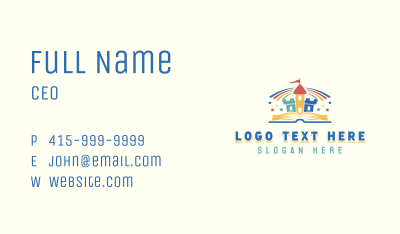 Castle Daycare Learning Business Card Image Preview