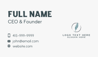 Feather Quill Calligraphy Business Card Image Preview