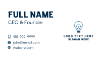 Real Estate Electrical Bulb Business Card Image Preview
