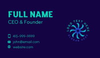 Swirl Vortex Media Business Card Preview