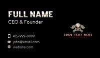 Skull Axe Weapon Business Card Preview