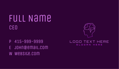 Neurology Mind Wellness Business Card Image Preview