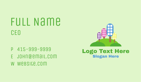 Eco City Skyline Business Card Design Image Preview