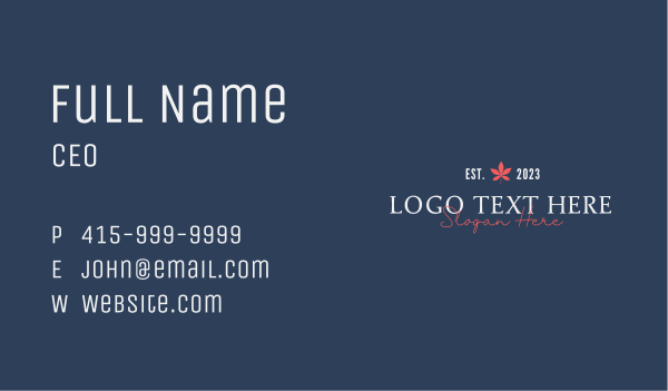 Fashion Business Wordmark Business Card Design Image Preview