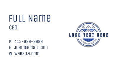 Hammer Carpentry Utility Business Card Image Preview