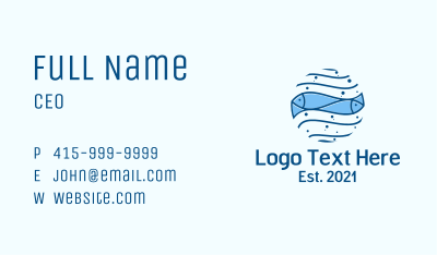 Fish Pond Fishery Business Card