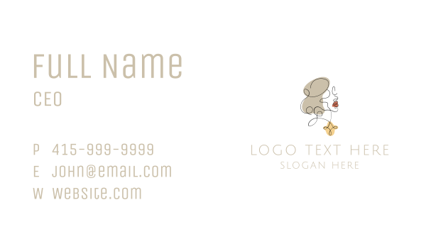 Glamorous Beauty Jewelry  Business Card Design Image Preview