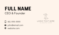 Letter Z Enterprise  Business Card Image Preview