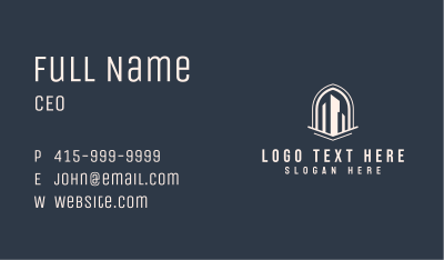 City Building Property Contractor Business Card Image Preview