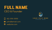 Tropical Ocean Cruise Ship  Business Card Preview