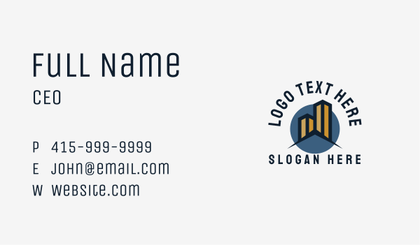 Building City Real Estate Business Card Design Image Preview