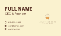 Takeaway Reusable Coffee Cup Cafe  Business Card Design