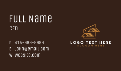 Real State Roofing Architecture Business Card Image Preview