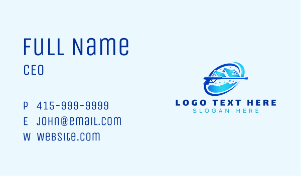 Roofing Power Wash Cleaning Business Card Design Image Preview