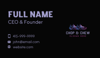 Neon Shoe Runner Business Card Image Preview
